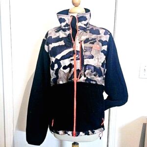 The North Face Black Camo Fleece Jacket